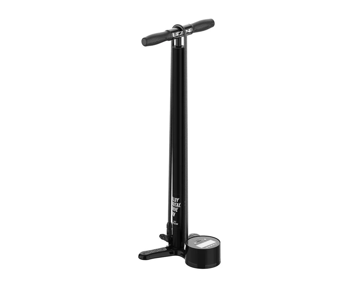 Lezyne Alloy HV Digital Drive Floor Pump (Black) (Presta Valve Specific)